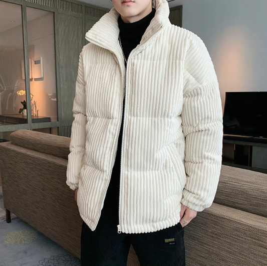 The Warmest Men's Winter Jacket: Corduroy Padded