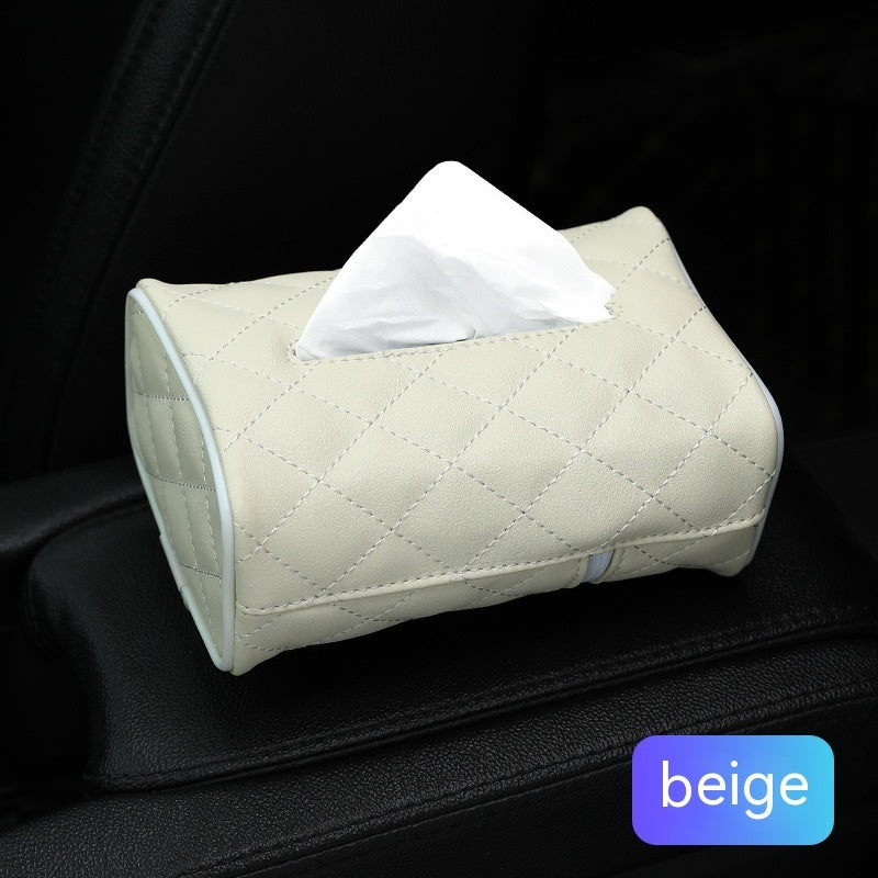 Car Supplies Seat Tissue Box Sun Visor Tissue Bag Armrest Tissue Dispenser Rear