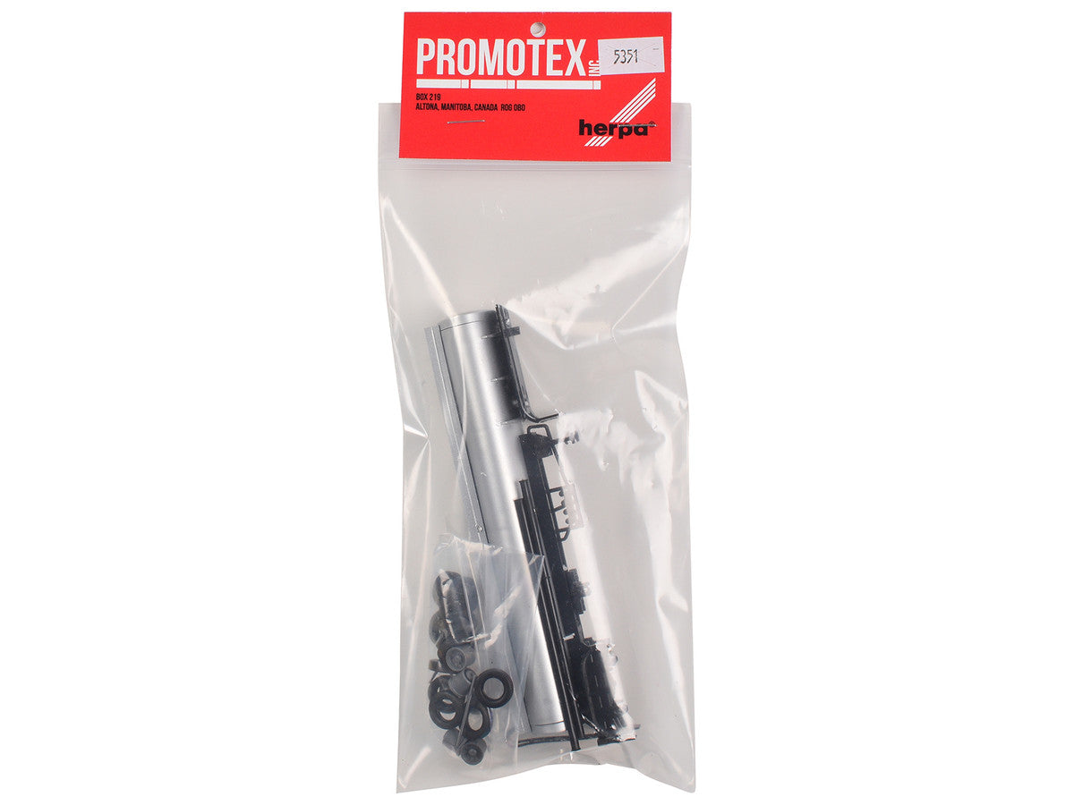 Tag-Axle Elliptical Tanker Trailer Silver 1/87 (HO) Plastic Model by Promotex LuxuryLifeWay Online Store