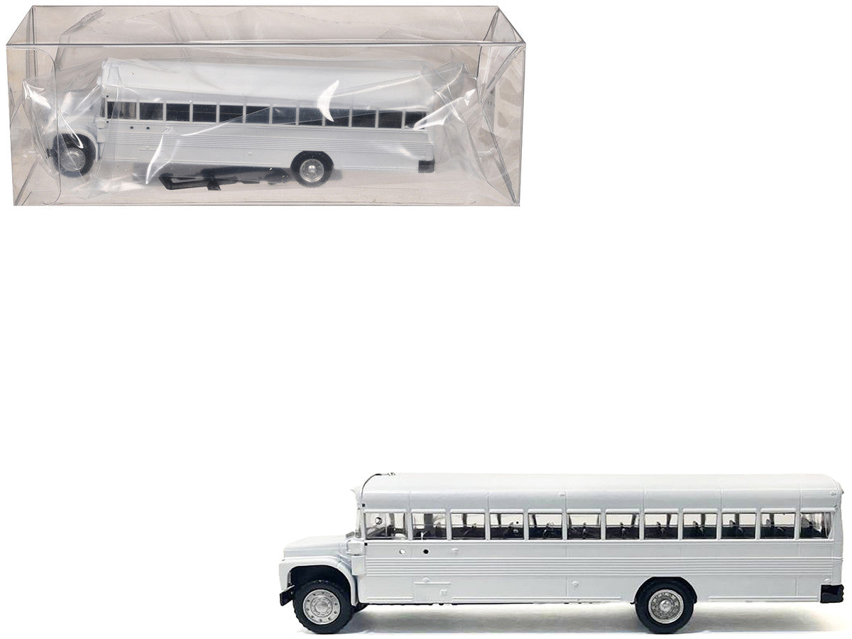 School Bus White 1/87 (HO) Plastic Model by Promotex LuxuryLifeWay Online Store