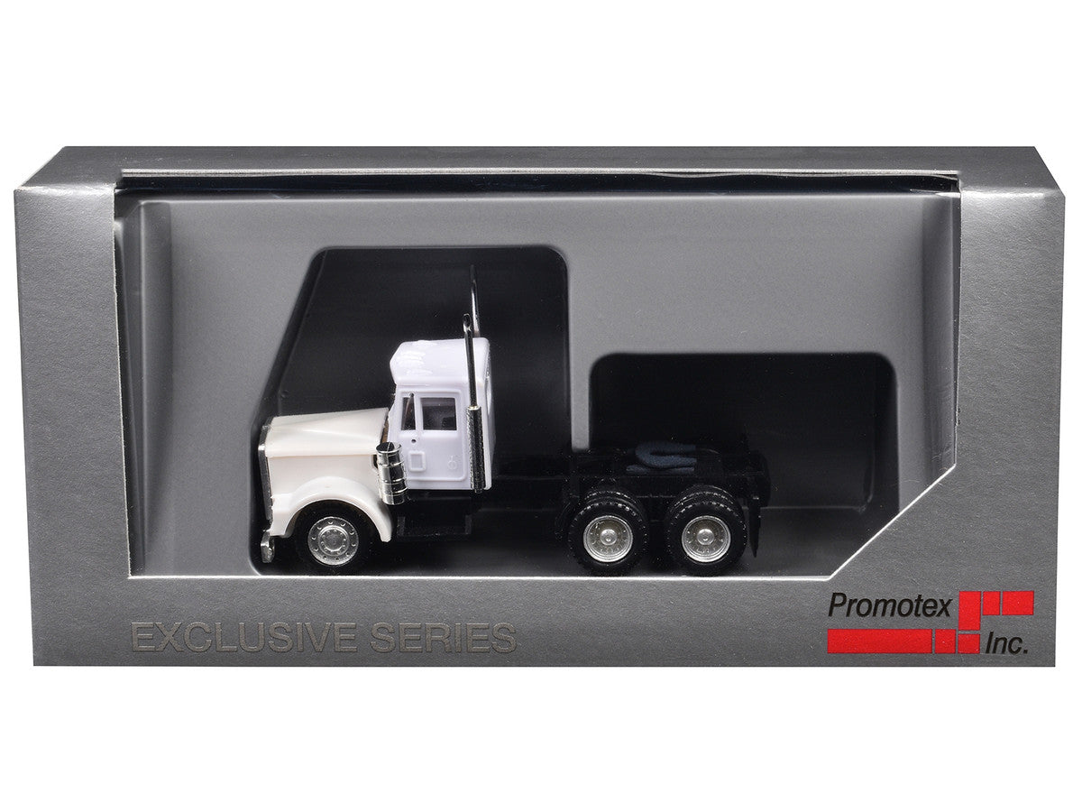 Kenworth W900 Short Day Cab White 1/87 (HO) Plastic Model Car by Promotex LuxuryLifeWay Online Store