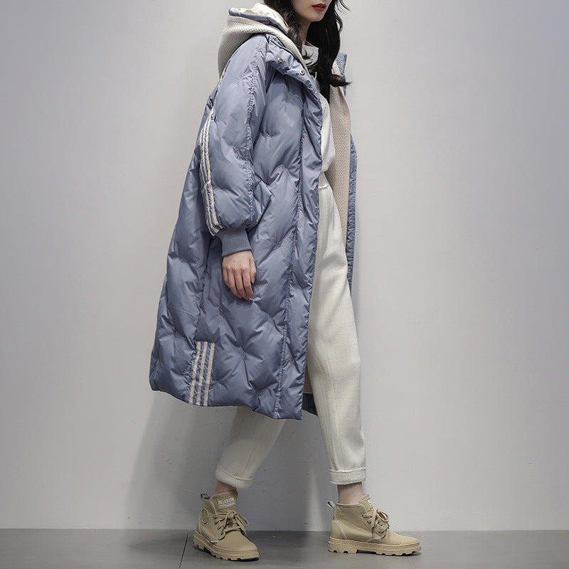 Winter Ladies Fashion White Duck Down Western Style Best YouTube Store