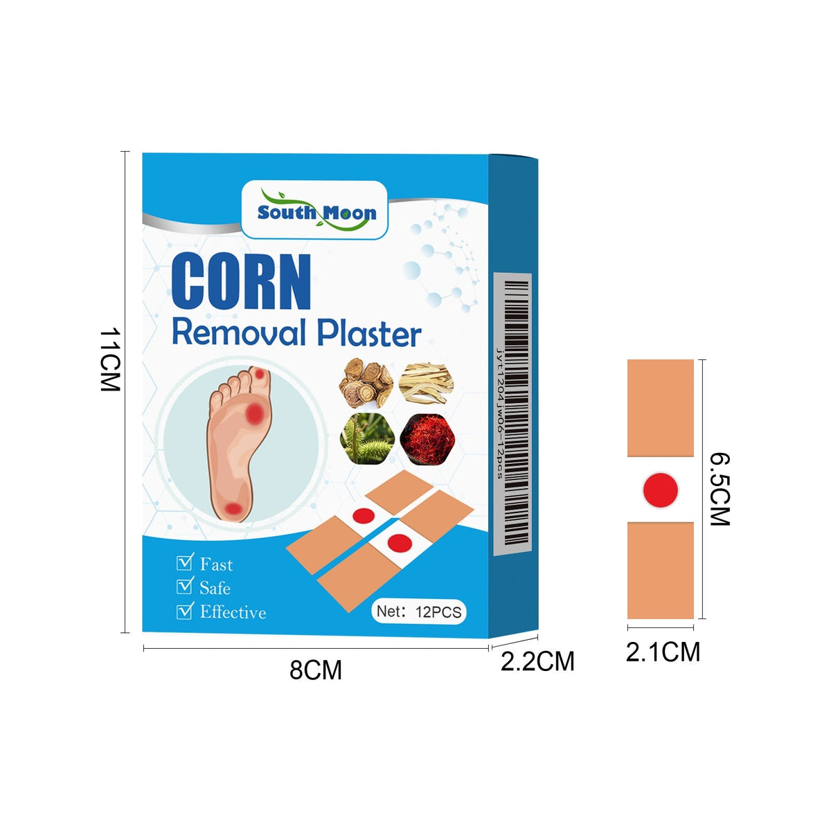 Foot Care Sticker 12pcs Box Tri Light Beauty
