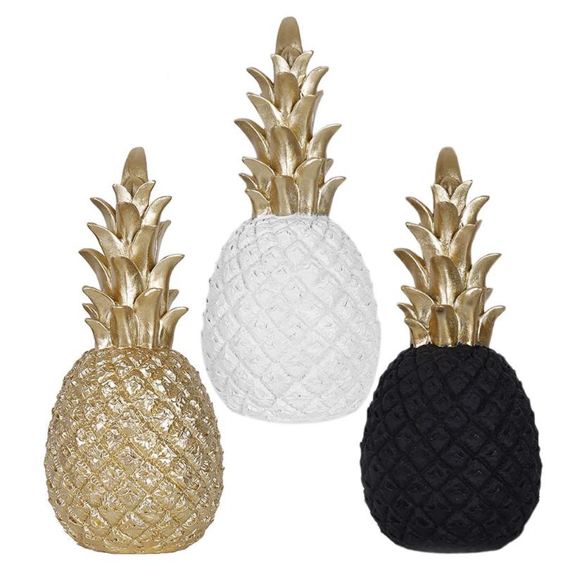 Gold Pineapple Resin Window Display Decor Pi-Mart
