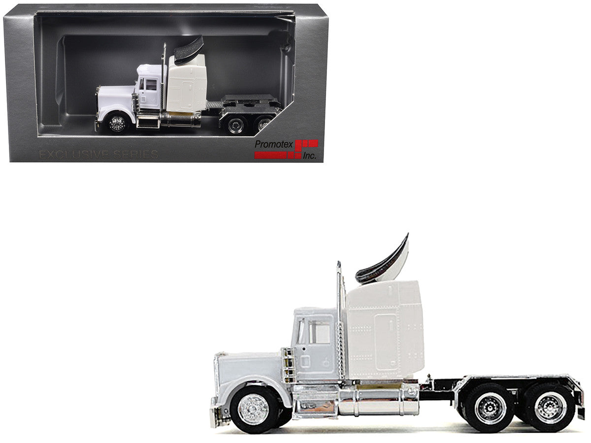 Kenworth W900 Sleeper Cab White 1/87 (HO) Plastic Model Car by Promotex LuxuryLifeWay Online Store