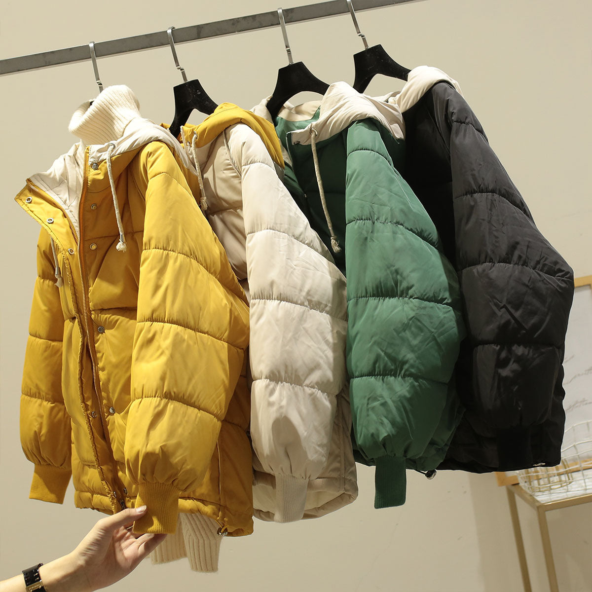 New Down Jacket Hooded Warm Jacket Casual CJD