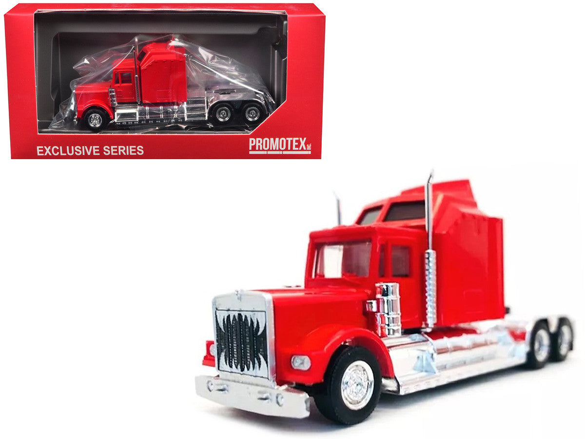 Kenworth W900 with Extra Large Sleeper Red 1/87 (HO) Plastic Model Car by Promotex LuxuryLifeWay Online Store