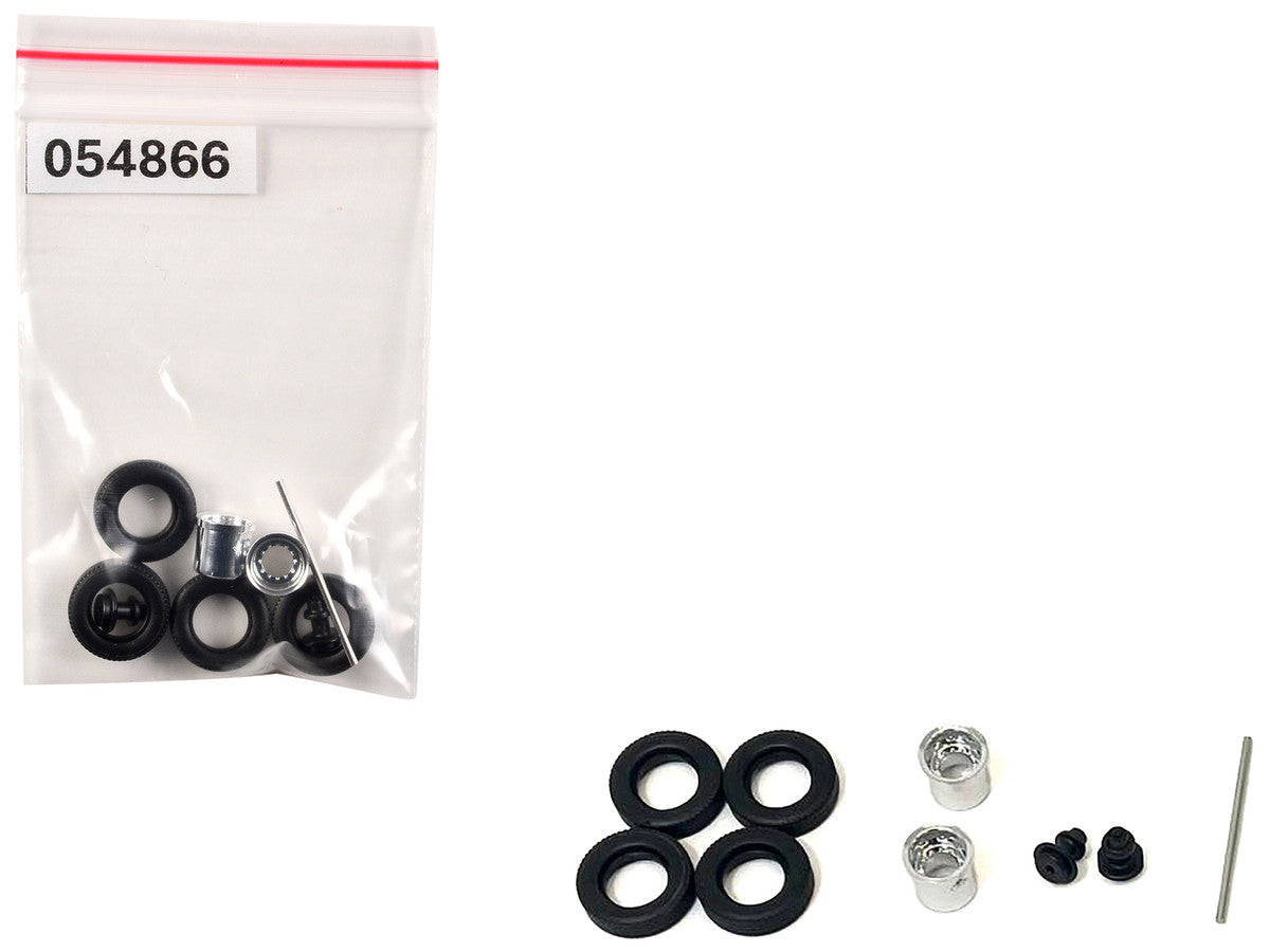 Rear Hypoid Wheelset Chrome 1/87 (HO) Plastic Model by Promotex LuxuryLifeWay Online Store