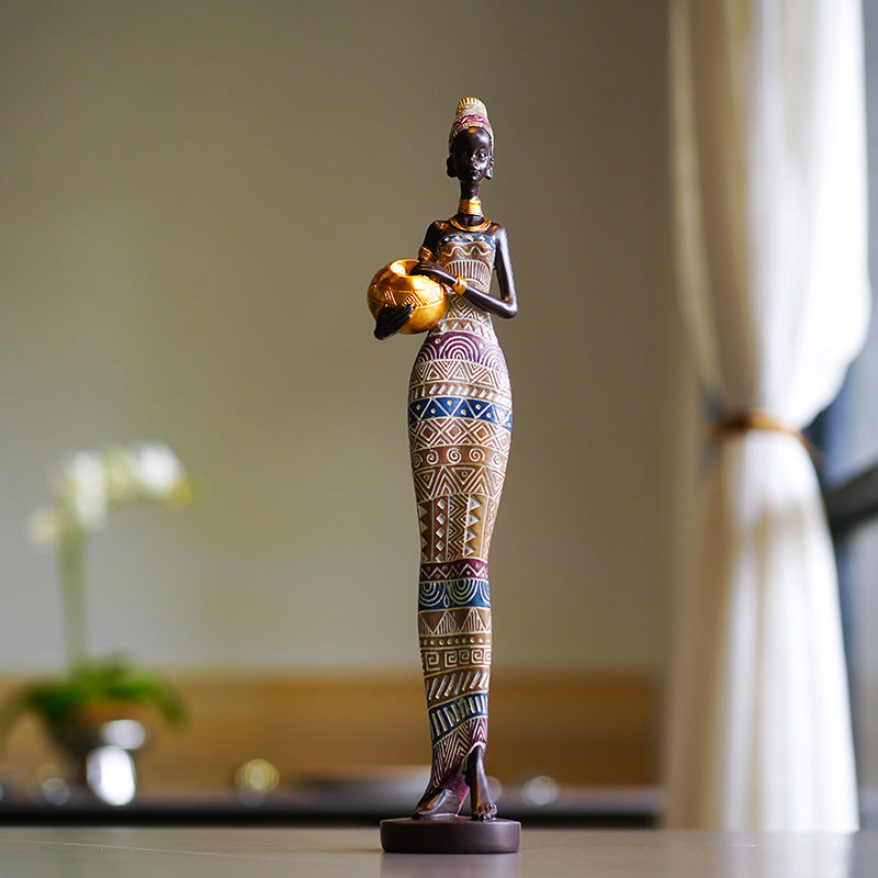Sculpture Decorations For Black Women Figures PearlNestDecor.com