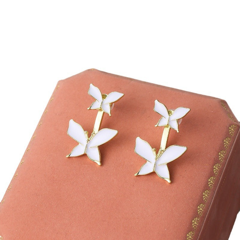 S925 Silver Needle Butterfly Earrings LadyShow.Store