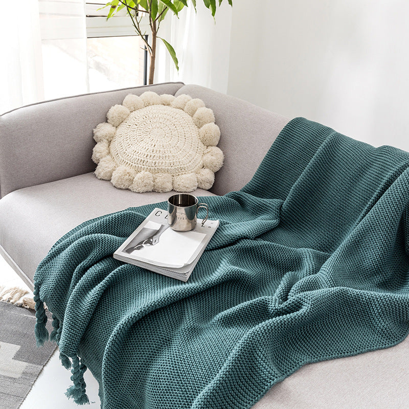 Knitted Leisure Decorative Blanket PearlNestDecor.com