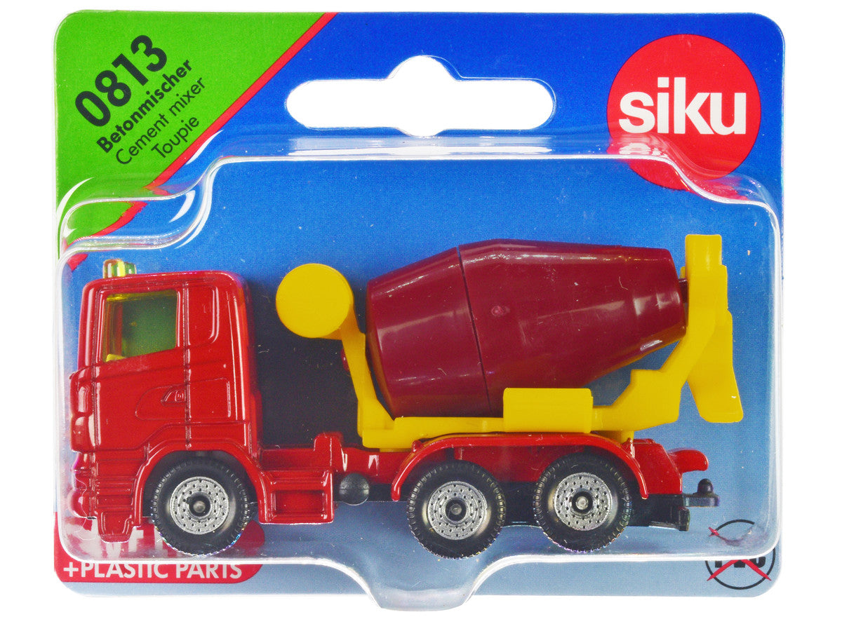 Cement Mixer Red and Yellow Diecast Model by Siku LuxuryLifeWay Online Store