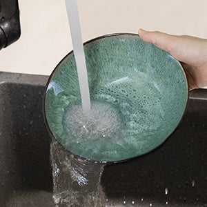 Creative Western Kiln Change Peacock Green Bowl 30oz Bowl Set Of 4 For Cereal, Salad, Pasta, Soup, Dessert, Serving Dishwasher, Microwave And Oven