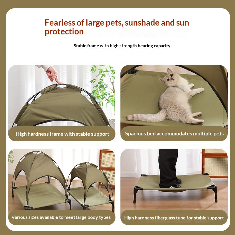 Cat Bed, Pet Camping Bed, Large Tent, All-season, Washable, Puppy Bed Pets Fashion