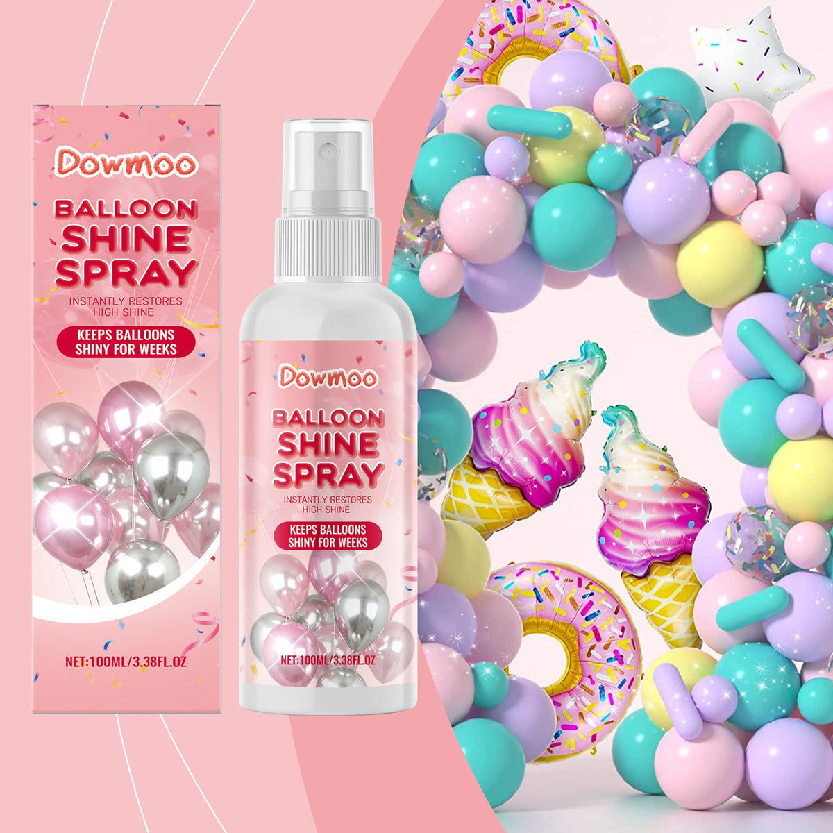 Balloon Shining Spray 1 00ml 1box Tri Light Beauty