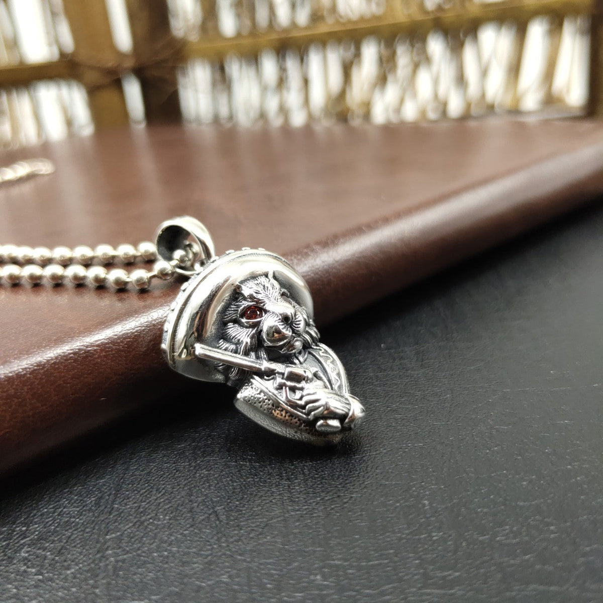 S925 Sterling Silver Vintage Cat Pendant LadyShow.Store