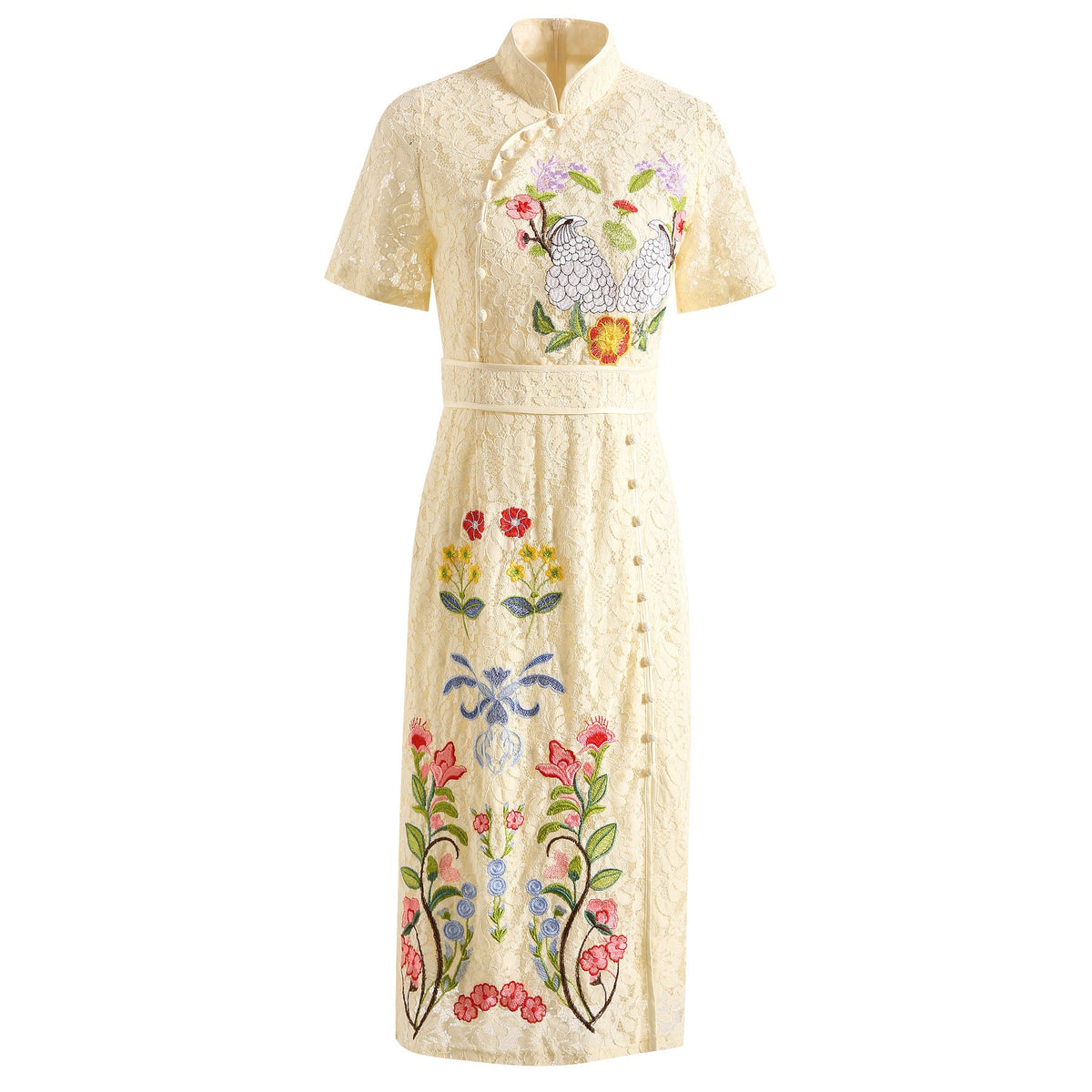 Fashion Embroidery Lace Dress Women NorixaFashion.com
