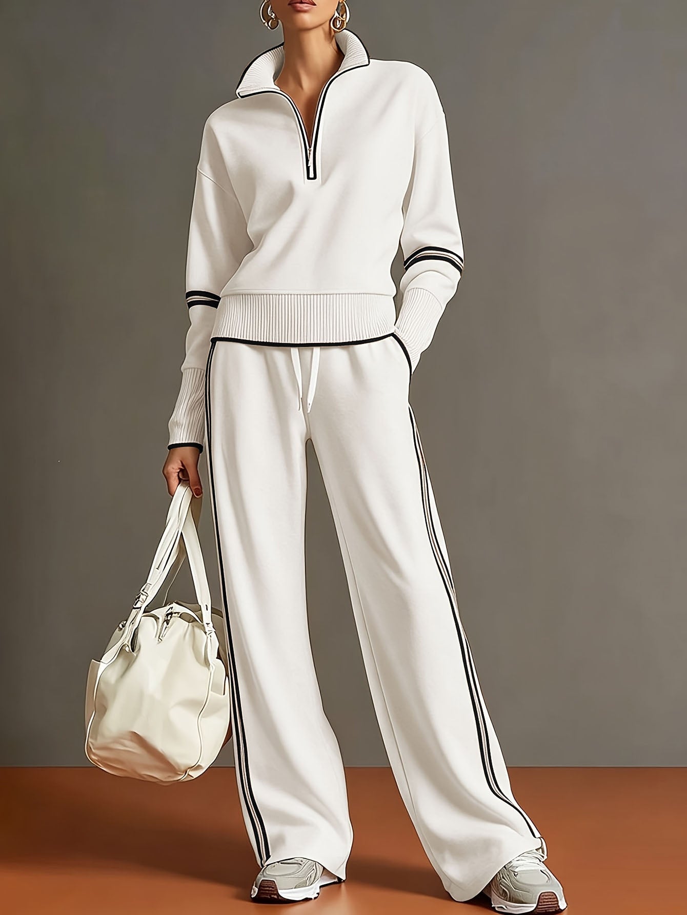Women's Casual Fashionable Sports Long-Sleeve Suit NorixaFashion.com