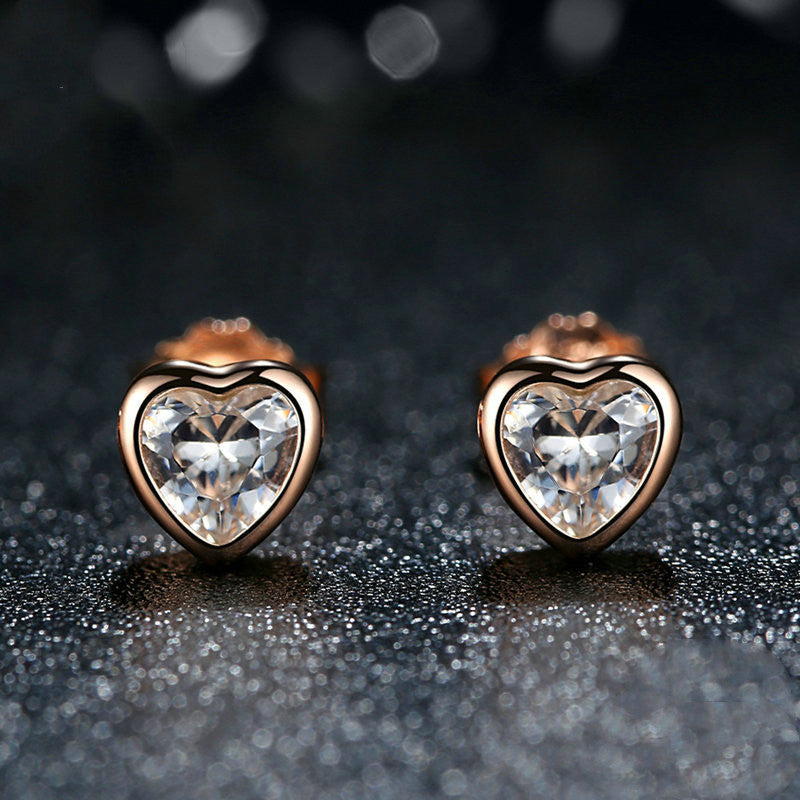 S925 sterling silver stud earrings LadyShow.Store