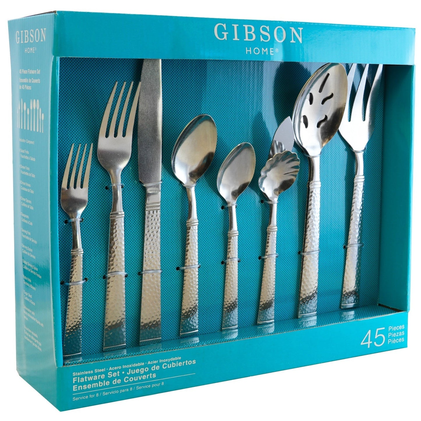 Gibson Home Prato 45 Piece Flatware Set LuxuryLifeWay Online Store