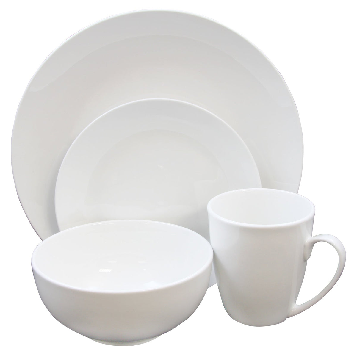 Gibson Home Ogalla 16 Piece Dinnerware Set in White LuxuryLifeWay Online Store