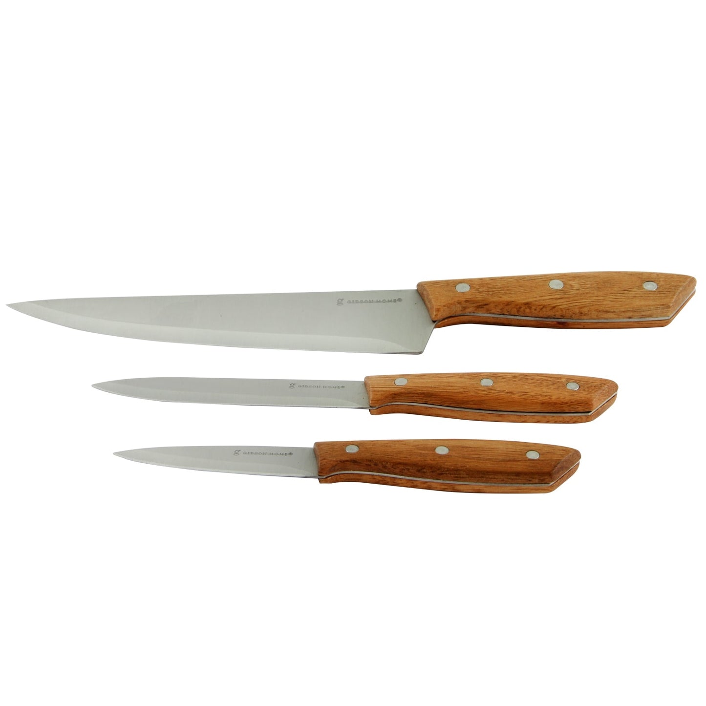 Gibson Home Seward 3 Piece Stainless Steel Cutlery Set with Wood Handles LuxuryLifeWay Online Store
