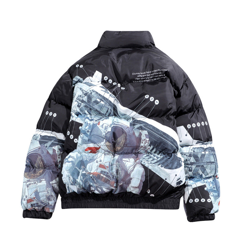 Astronaut print padded jacket Best YouTube Store