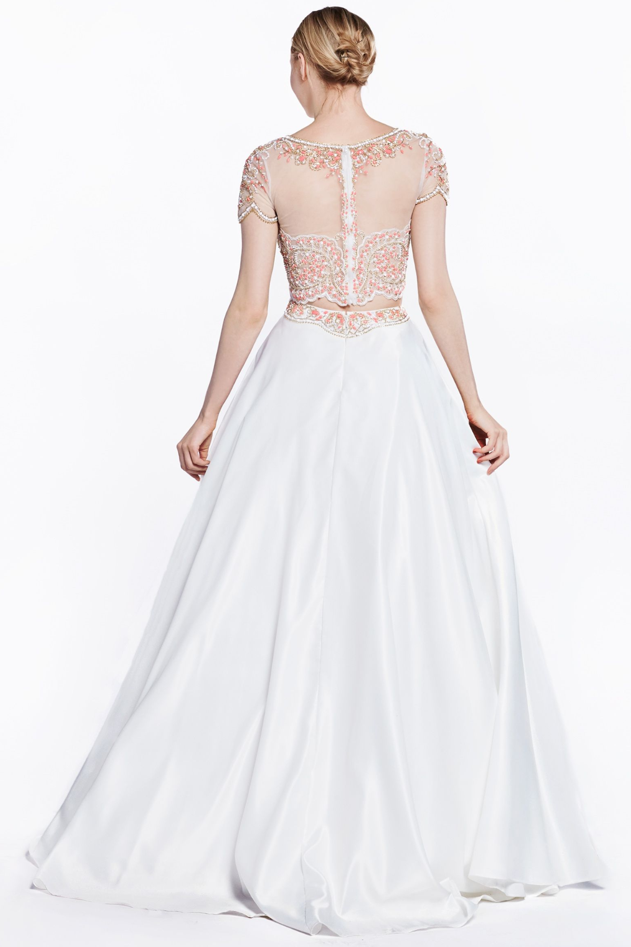 Beaded 2 Piece Satin Ball Gown LuxuryLifeWay Online Store