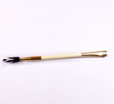 Bamboo handle double eyebrow brush Eyebrow brush eyebrow comb Eyebrow brush Eyelash brush dual purpose brush