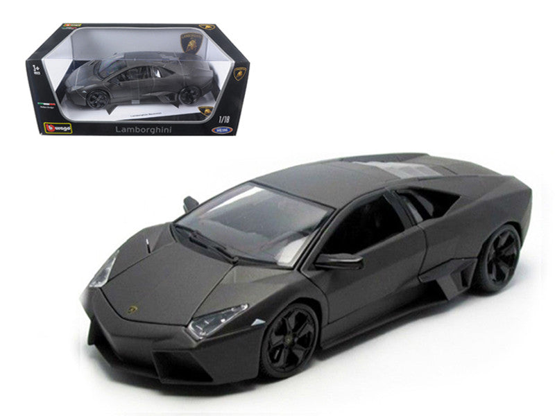 Lamborghini Reventon Dark Matt Gray 1/18 Diecast Model Car by Bburago LuxuryLifeWay Online Store