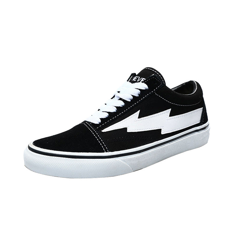 Lightning shoes for men and women couple models low to help retro vulcanized canvas skate shoes Best YouTube Store