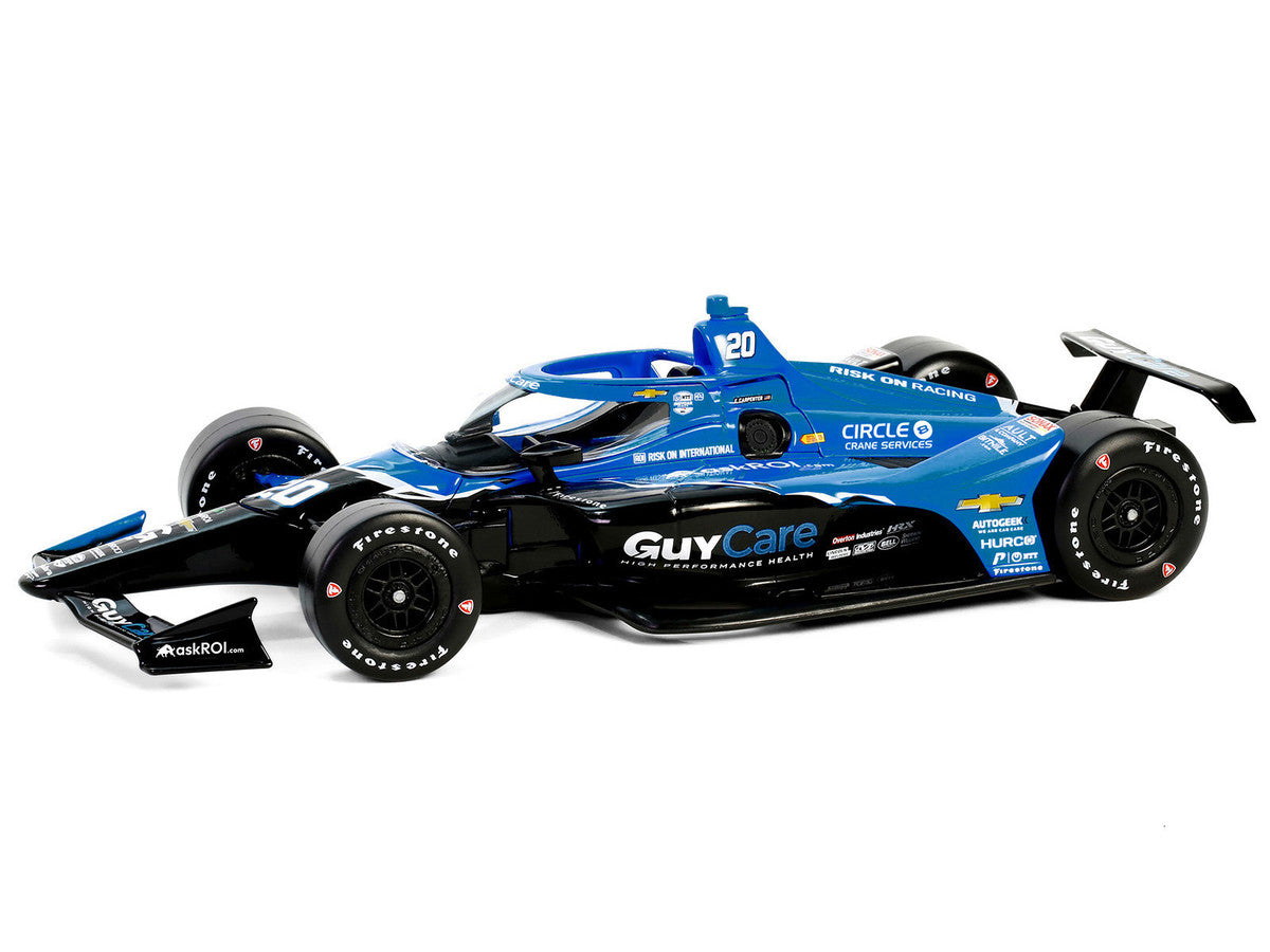 Dallara IndyCar #20 Ed Carpenter "Guy Care" Ed Carpenter Racing "NTT IndyCar Series" (2024) 1/18 Diecast Model Car by Greenlight LuxuryLifeWay Online Store