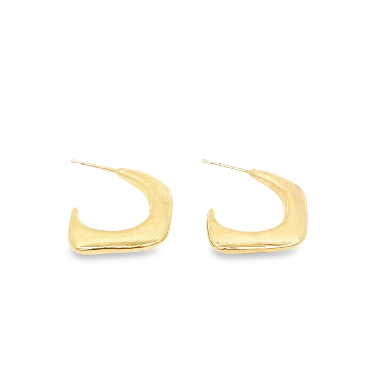 18K Gold Filled Designed Small Plain Stud Earring (L428) LuxuryLifeWay Online Store