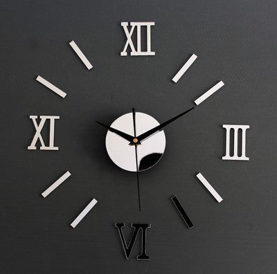 Creative acrylic wall clock, wall sticker clock, living room clock PearlNestDecor.com