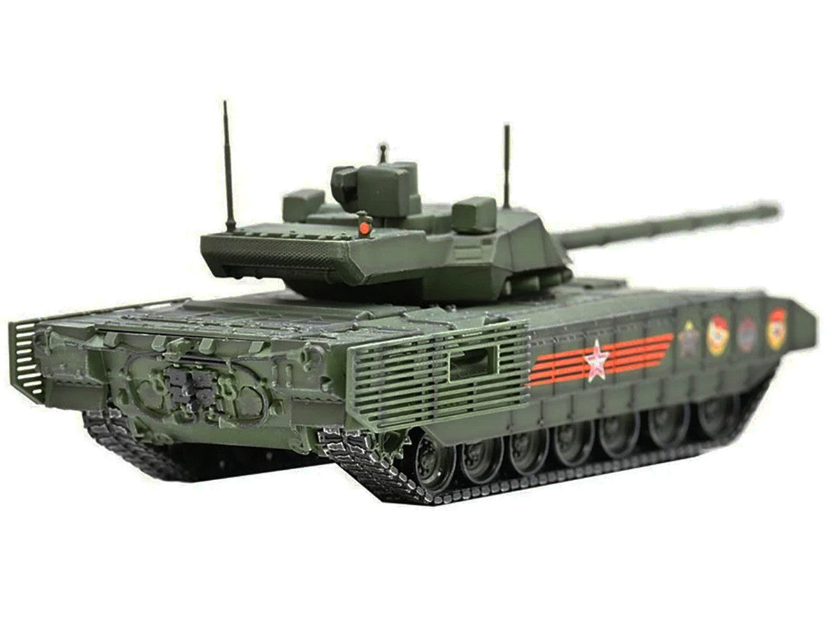 Russian T14 Armata MBT (Main Battle Tank) Green Camouflage "Armor Premium" Series 1/72 Diecast Model by Panzerkampf LuxuryLifeWay Online Store