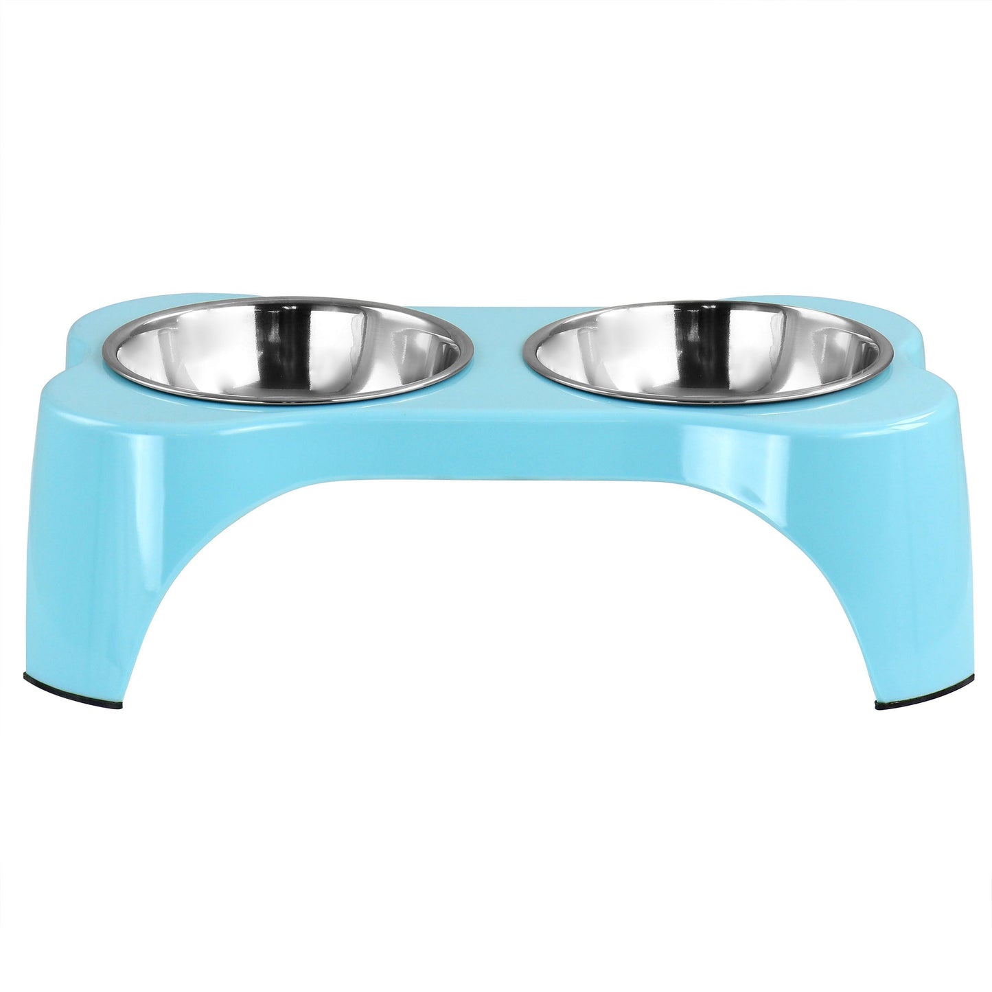 Gibson Home Bow Wow Meow 3 Piece Elevated Pet Bowl Dinner Set in Teal LuxuryLifeWay Online Store