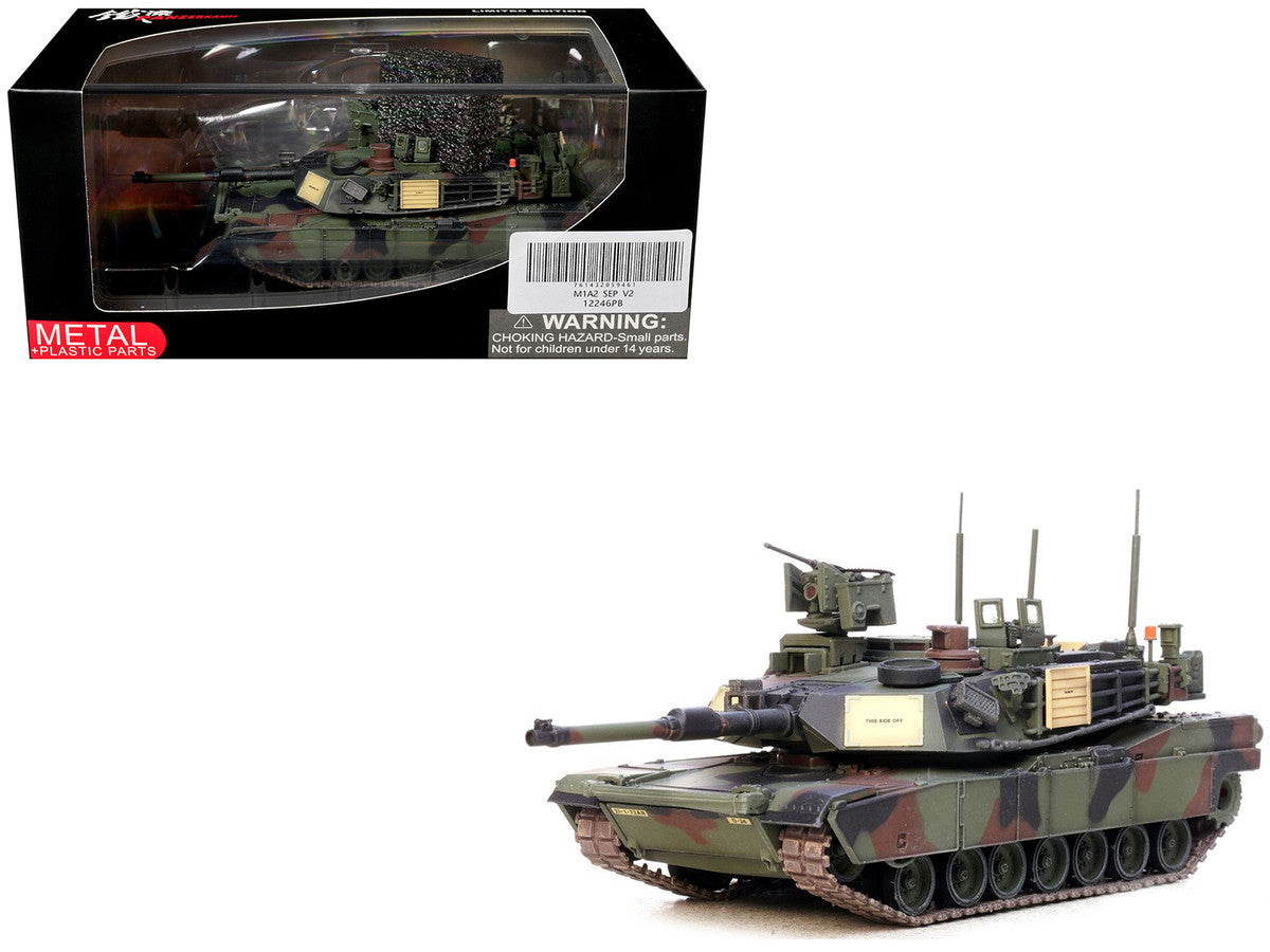 General Dynamics M1A2 SEP V2 Abrams Tank "1st Battalion 72nd Armor Regiment 2nd Infantry Division South Korea" United States Army 1/72 Diecast Model by Panzerkampf LuxuryLifeWay Online Store