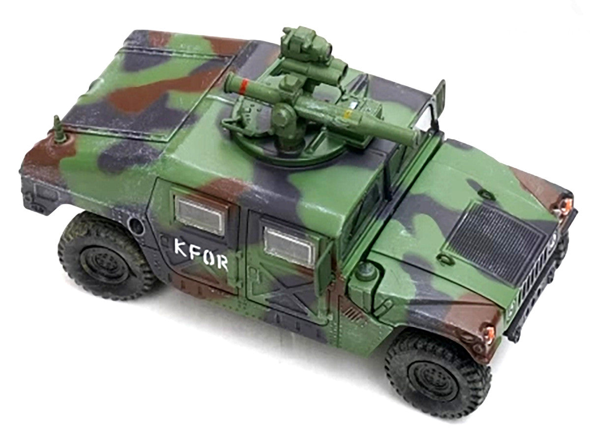 M1046 HUMVEE Tow Missile Carrier Green Camouflage "3rd Battalion 8th Marine Regiment Kosovo Force (KFOR)" (1999) "Military Miniature" Series 1/64 Diecast Model by Panzerkampf LuxuryLifeWay Online Store