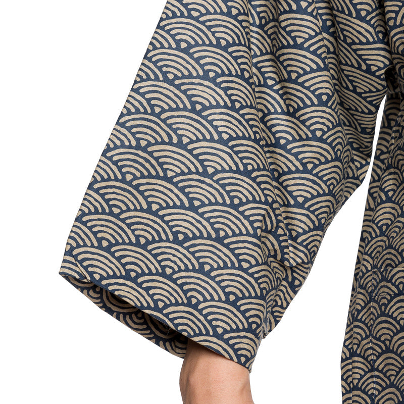 Japanese Men's Winter Kimono Cotton Jackets Halloween Coustume Japanese Samura Warm Cotton Kimono Coat Indoor Outdoor Kimono Coat Traditional Japanese Kimono For Men Lightweight & Warm Kimono NorixaFashion.com