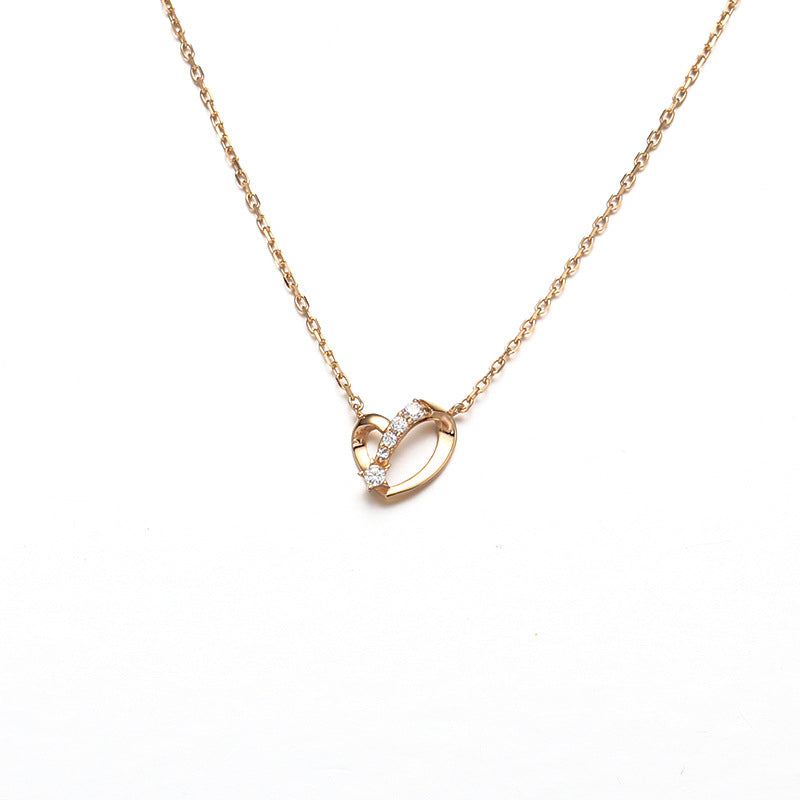 S925 heart-shaped zircon necklace LadyShow.Store