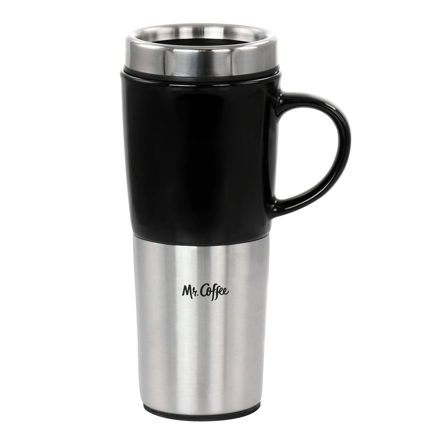Mr. Coffee 16oz Stainless Steel and Stoneware Travel Mug LuxuryLifeWay Online Store