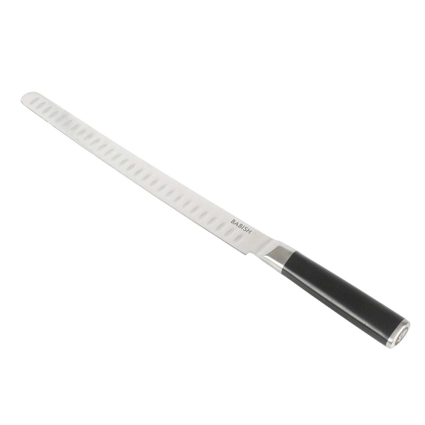 Babish 12 Inch High-Carbon Stainless Steel Full Tang Super Slicer in Black LuxuryLifeWay Online Store
