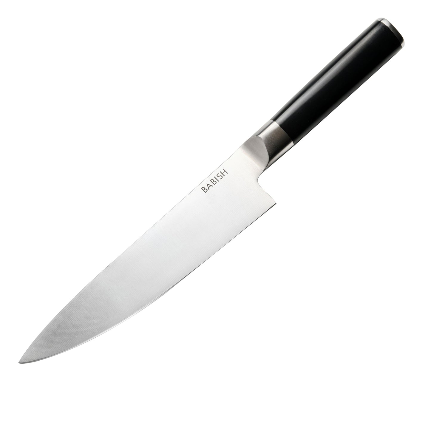 Babish 8 Inch High-Carbon Stainless Steel Full Tang Chef Knife in Black LuxuryLifeWay Online Store