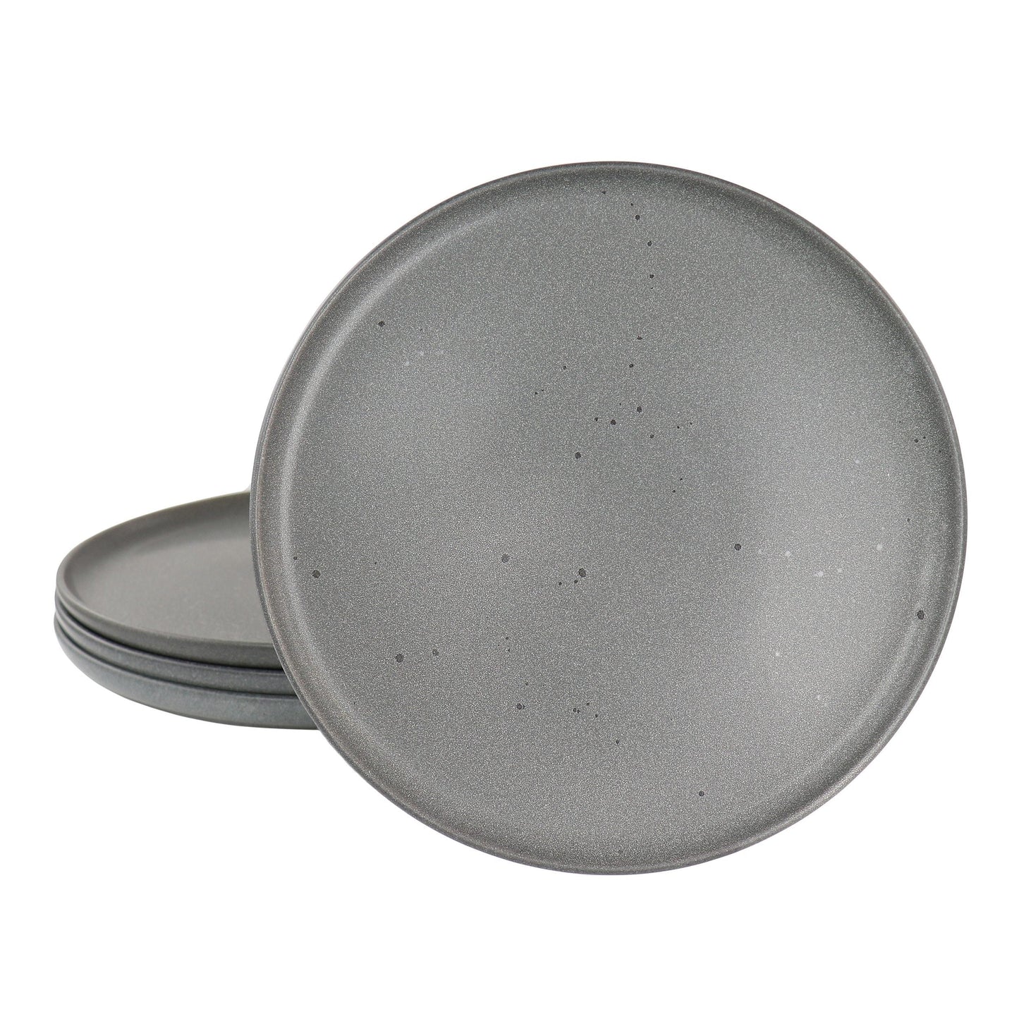Our Table Landon 4 Piece 8.4 Inch Round Stoneware Salad Plate Set in Truffle LuxuryLifeWay Online Store