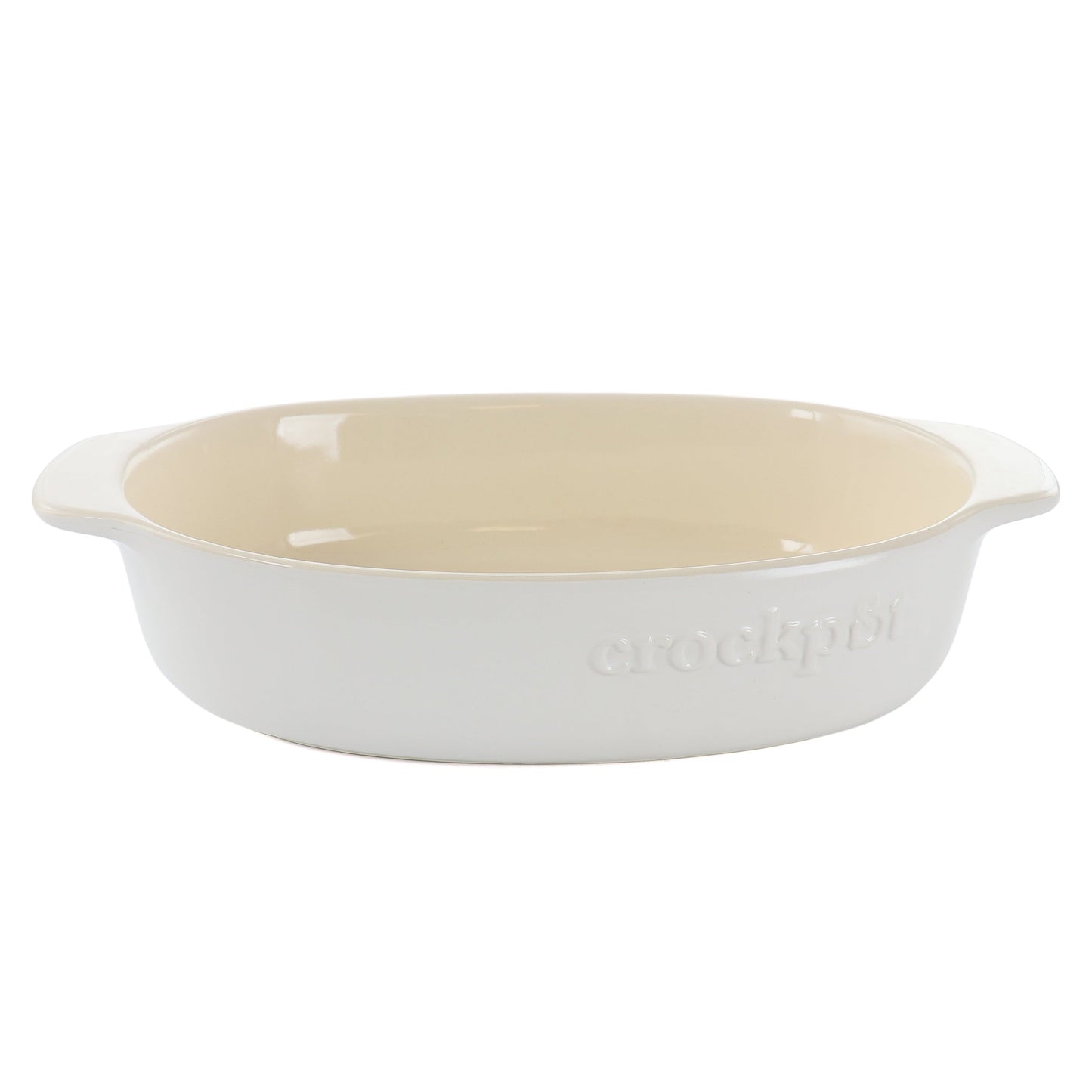 Crock Pot Artisan 2.5 Quart Oval Stoneware Casserole in White LuxuryLifeWay Online Store