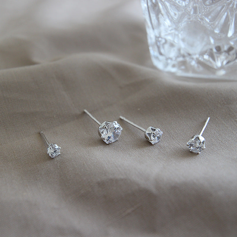 S925 Sterling Silver Stud Earrings LadyShow.Store