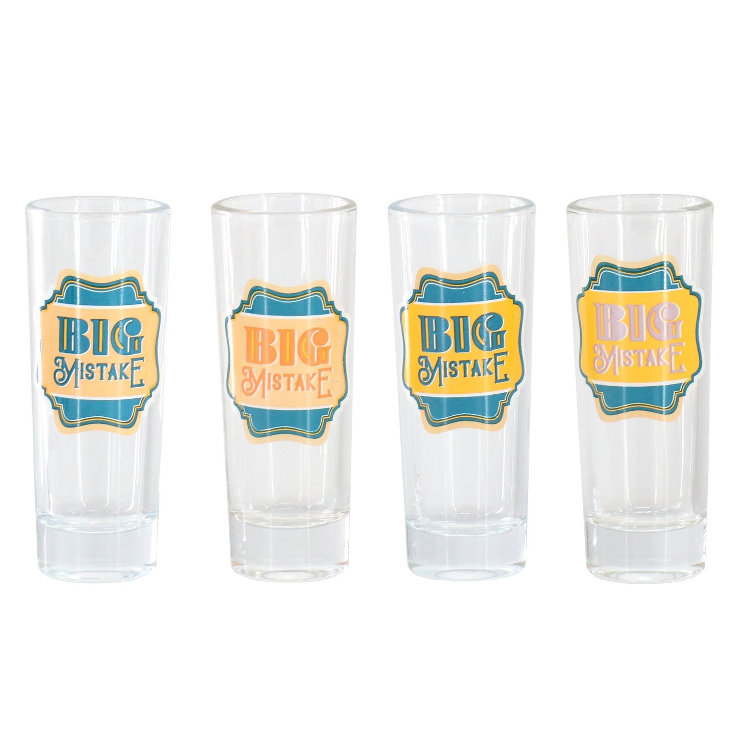 Wanda June Home by Miranda Lambert 4 Piece 2.2 Ounce Shot Glass Set in Teal LuxuryLifeWay Online Store