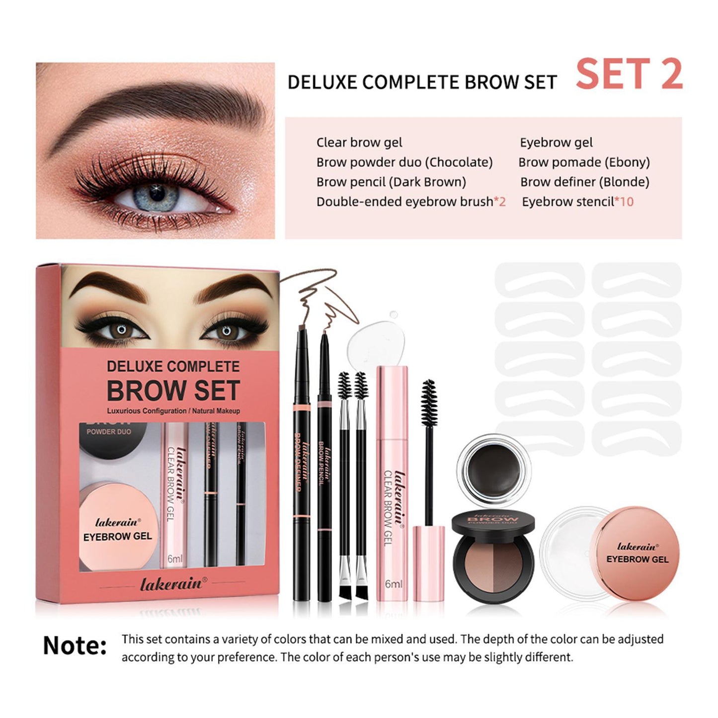 Full Set Of Stereo Powder Brow Cream Eyebrow Gel Suit LuxuryLifeWay Online Store
