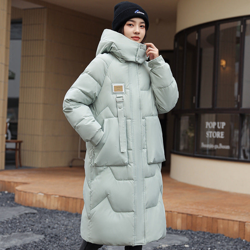 Detachable Hat Women's Mid-length Thickened Women's Coat LadyShow.Store