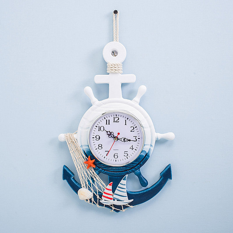 Anchor creative personality wall clock PearlNestDecor.com